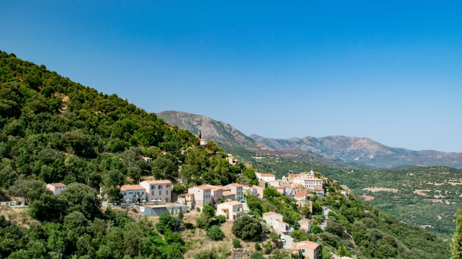 Blick auf Belgodére